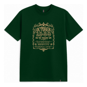 T-Shirt- Custom Design with Deep Green & Orange