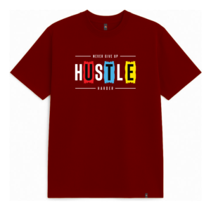 T-Shirt- Custom Design with Maroon & Navy Blue