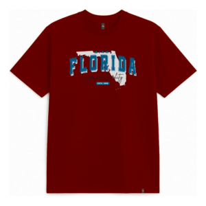 T-Shirt- Custom Design with Maroon & Navy Blue