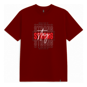 T-Shirt- Custom Design with Maroon & Navy Blue