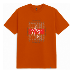 T-Shirt- Custom Design with Orange & Deep Green
