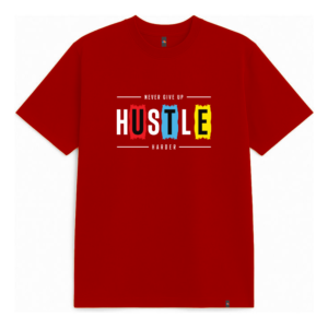 T-Shirt- Custom Design with Red & Gray