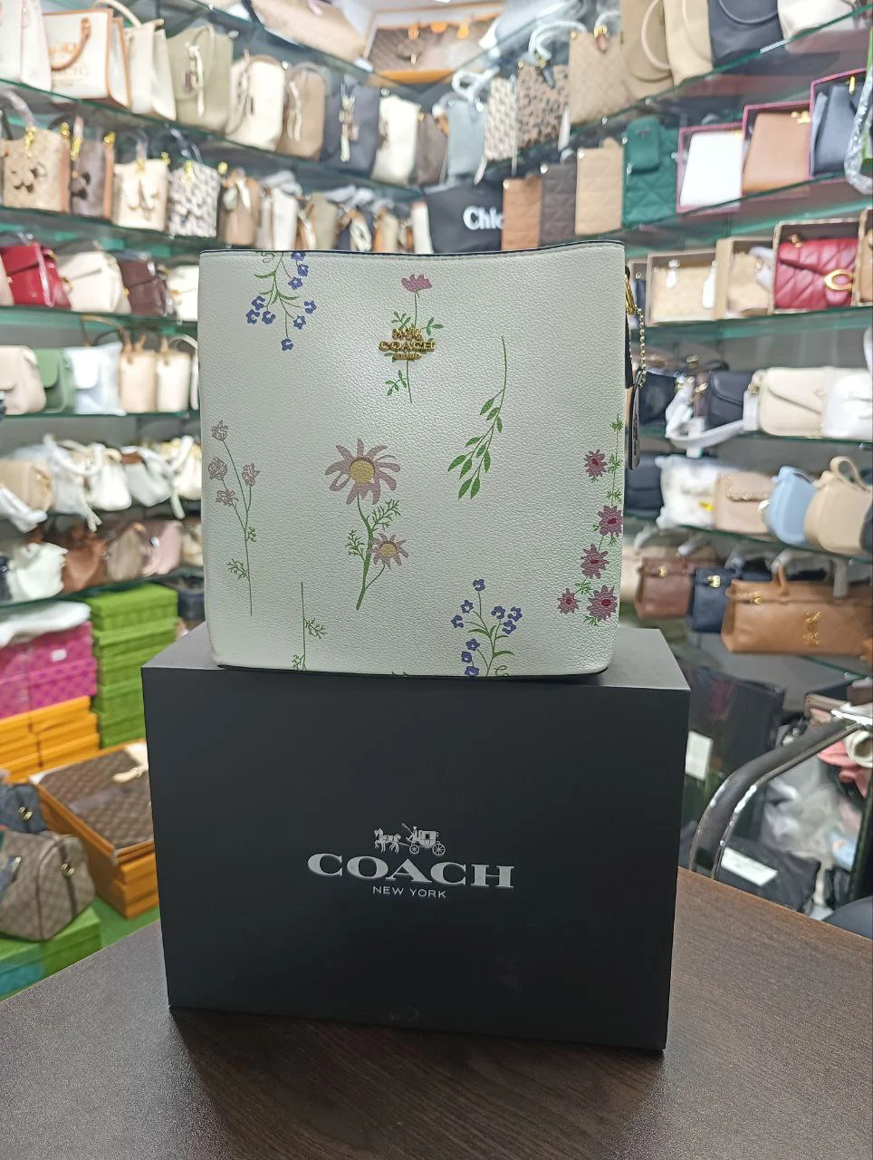 Premium Floral Print Classic Tote Bag