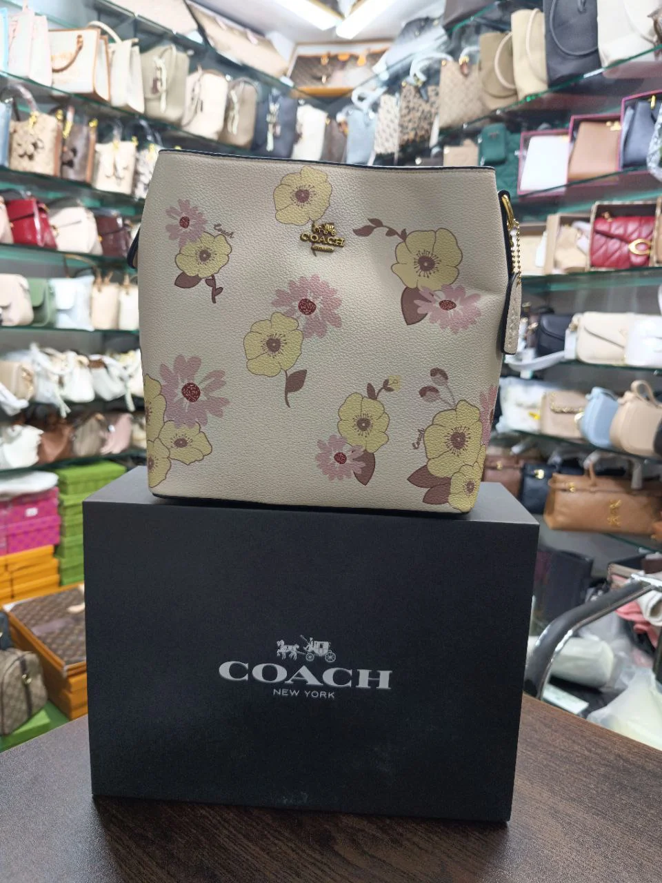 Premium Floral Print Classic Tote Bag