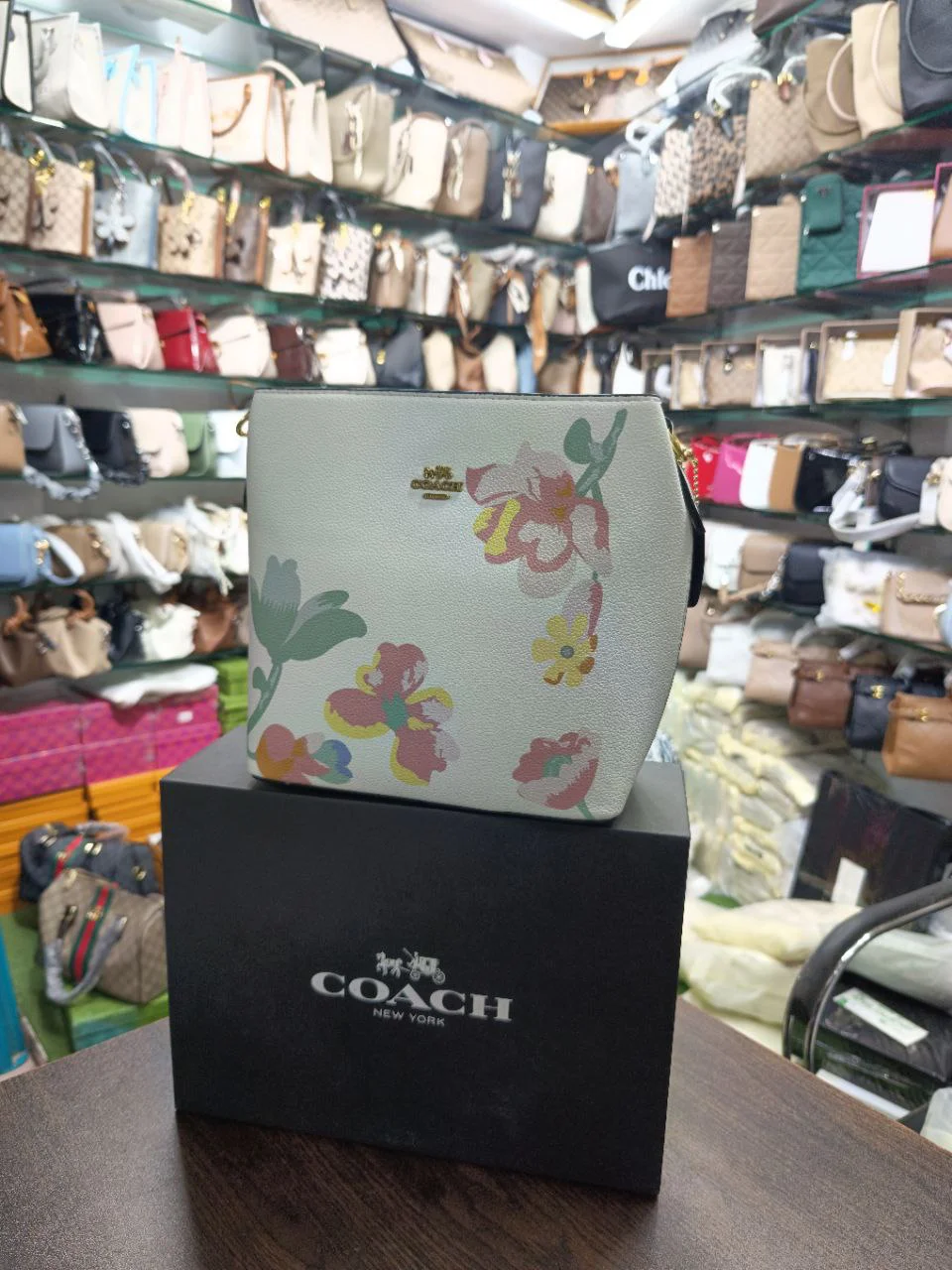 Premium Floral Print Classic Tote Bag