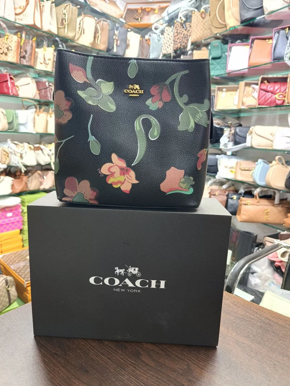 Premium Floral Print Classic Tote Bag