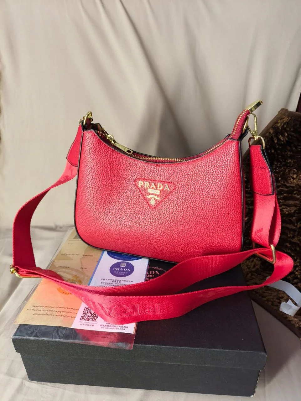 Premium Zipper Shoulder Bag