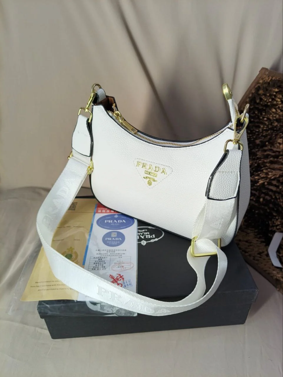 Premium Zipper Shoulder Bag