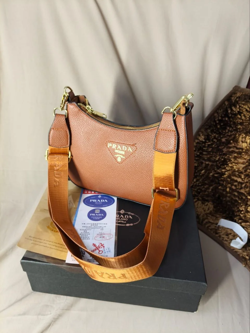 Premium Zipper Shoulder Bag