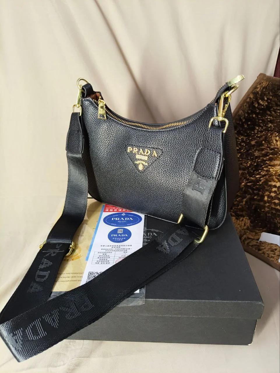 Premium Zipper Shoulder Bag