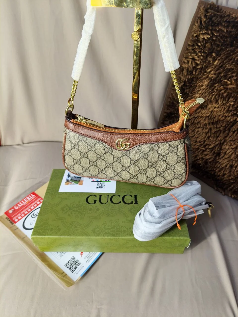Premium GG Pattern Shoulder Bag