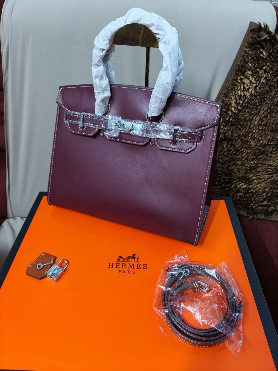 Premium Classic Lock Tote Bag