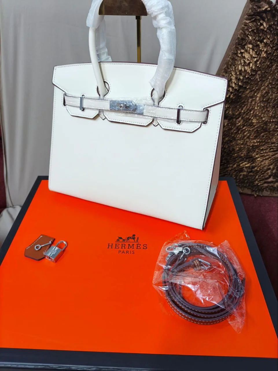 Premium Classic Lock Tote Bag