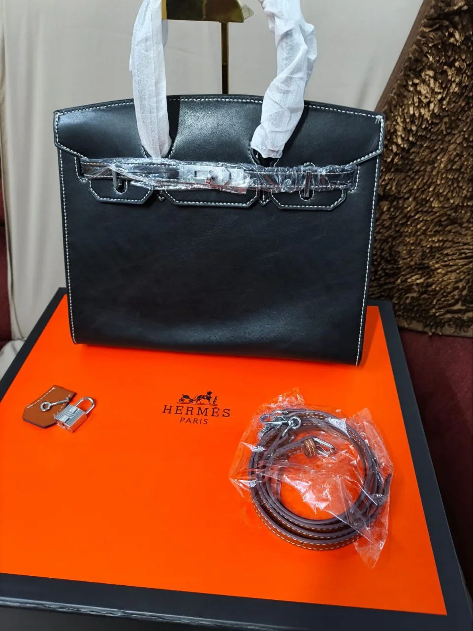 Premium Classic Lock Tote Bag