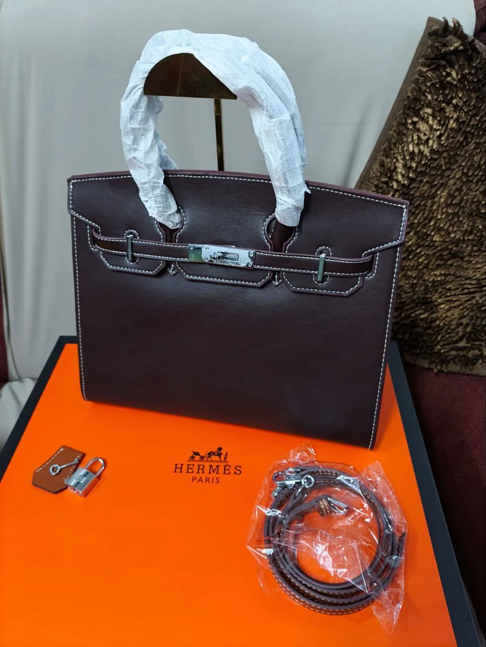 Premium Classic Lock Tote Bag