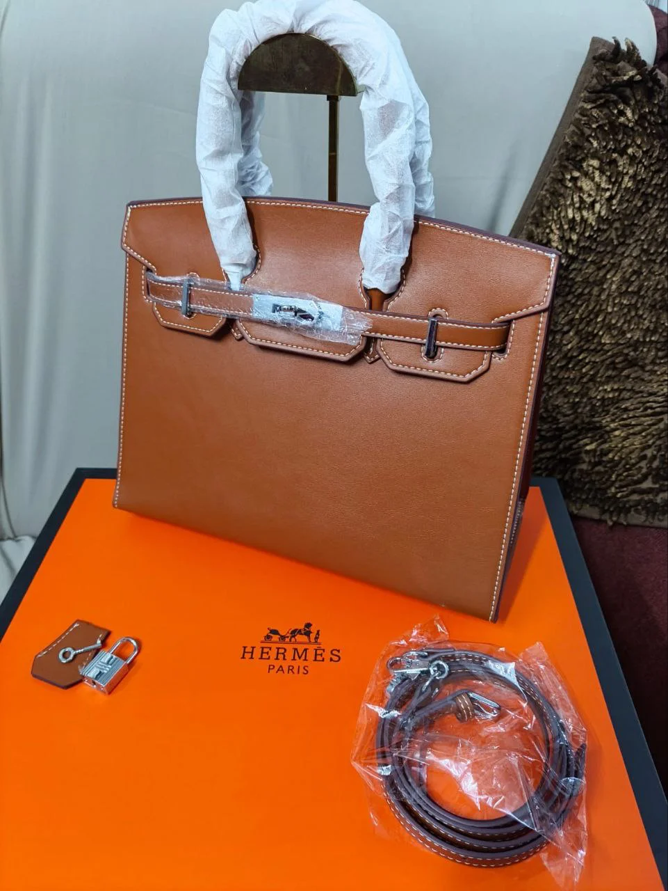Premium Classic Lock Tote Bag